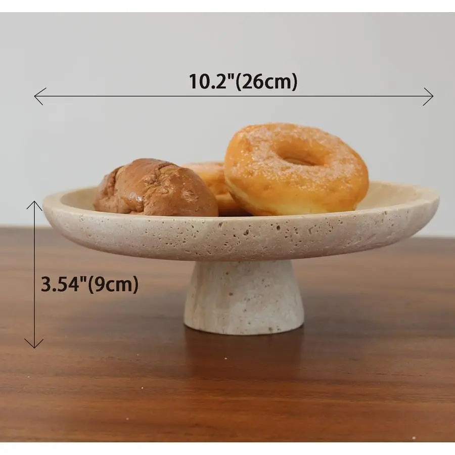 Natural Travertine Fruit Bowl