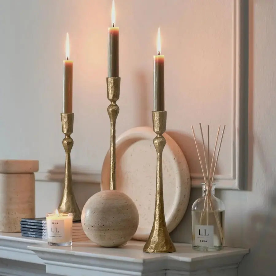 Vintage Cast Iron Candle Holder